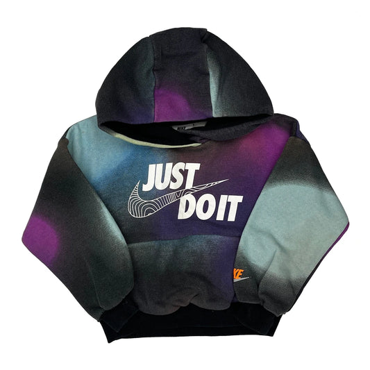 Age 4 Nike Graphic Hoodie - XS Black Cotton Blend