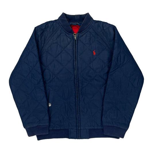 Age 6 Polo By Ralph Lauren Bomber Jacket - Small Blue Polyester