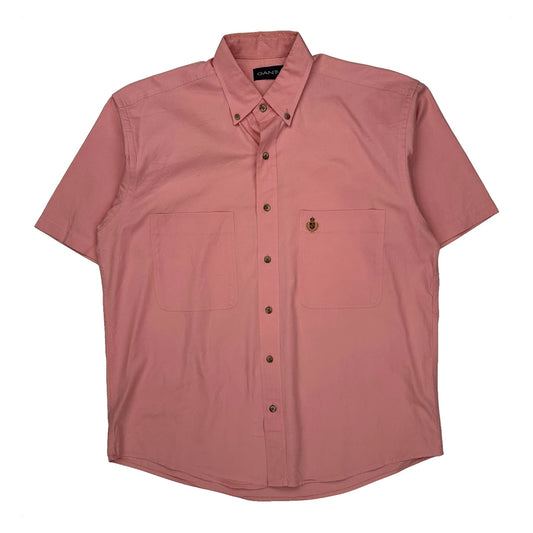 Gant Short Sleeve Shirt - Medium Pink Cotton