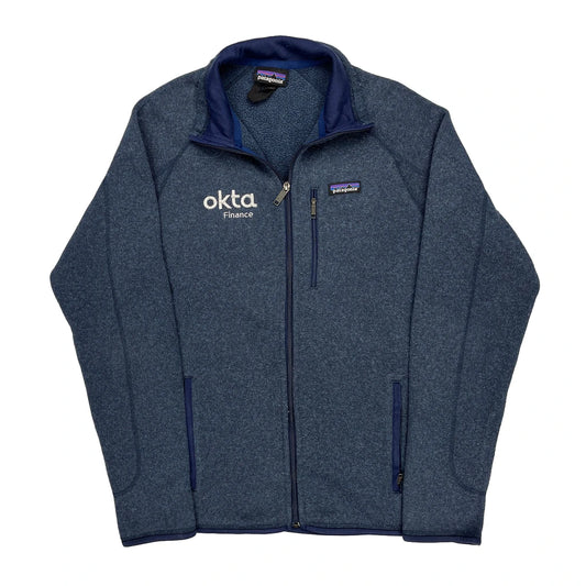 Patagonia Fleece Jacket - Large Blue Polyester