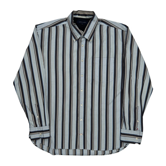 Tommy Hilfiger Striped Shirt - XL Black Cotton