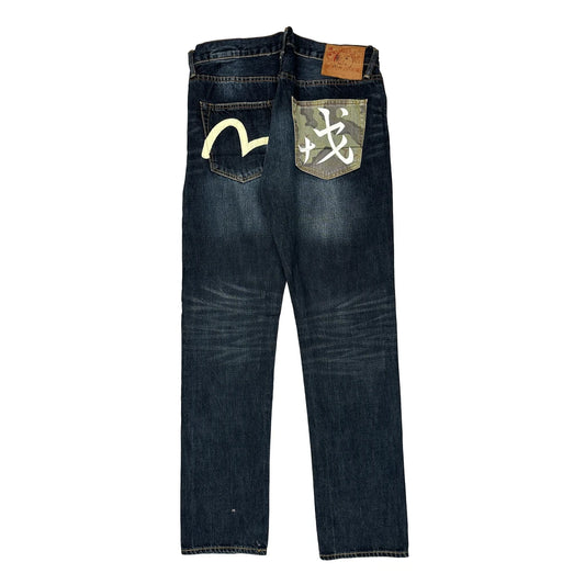 Evisu Jeans - 34W 34L Dark Wash Denim
