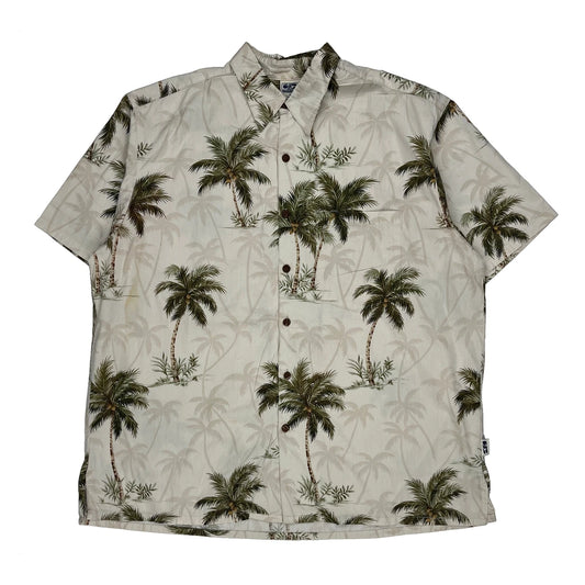 Unbranded Hawaiian Shirt - XL Beige Cotton