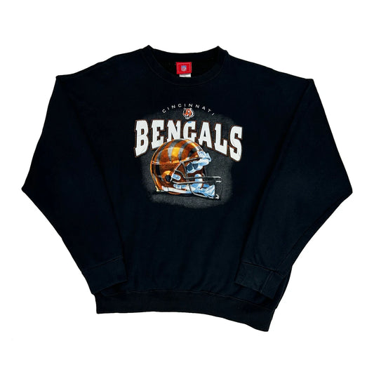 Cincinnati Bengals Nfl Football Sweatshirt - 2XL Black Cotton Blend