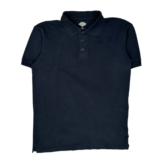 Dickies Polo Shirt - Medium Black Cotton Blend