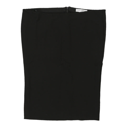 Dolce & Gabbana Midi Skirt - 34W UK 14 Black Viscose Blend