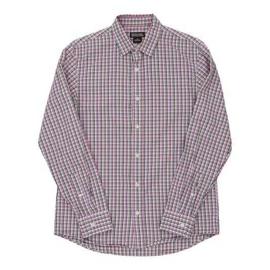 Vintage Michael By Michael Kors Checked Shirt - Small White Cotton