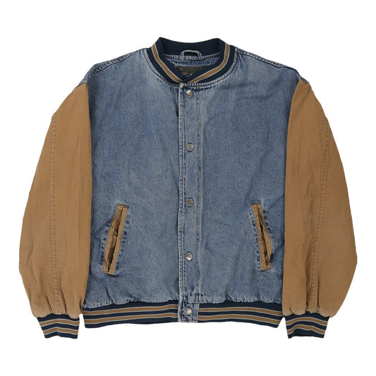 Vintage blue Port Authority Varsity Jacket - mens xx-large