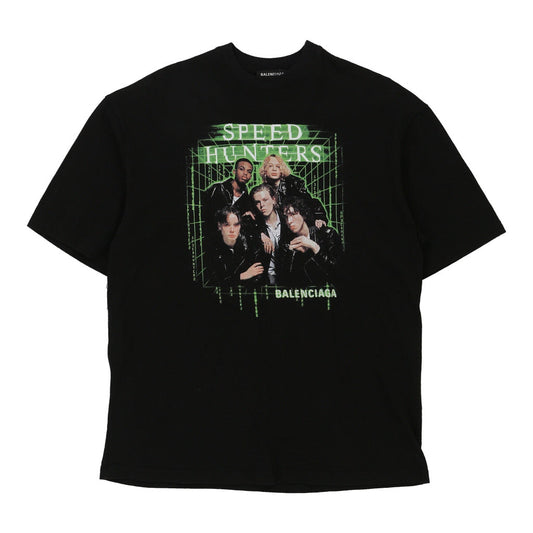 Vintage FW18 Speedhunters Balenciaga Graphic T-Shirt - Small Black Cotton
