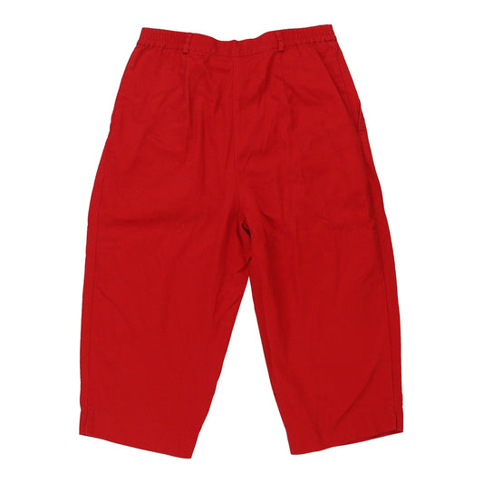 Vintage Capri Marco Pecci Shorts - 30W UK 12 Red Cotton