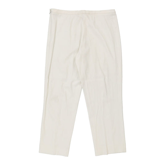 Vintage white Cheap & Chic Moschino Trousers - womens 30" waist