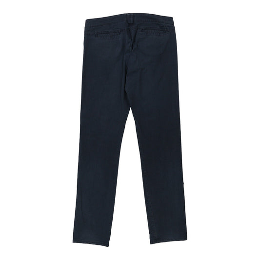 Vintage Armani Jeans Trousers - 35W 34L Navy Cotton