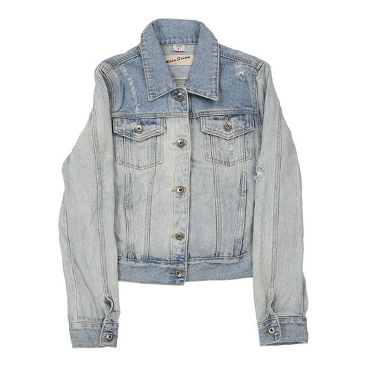Vintage Miss Swan Denim Jacket - Small Blue Cotton
