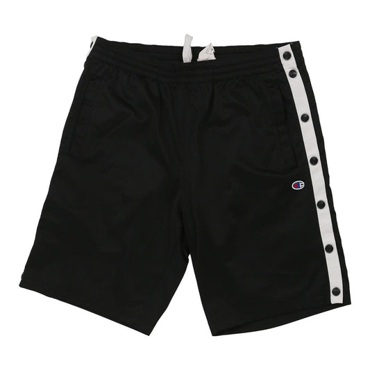 Vintage Champion Sport Shorts - Large Black Polyester