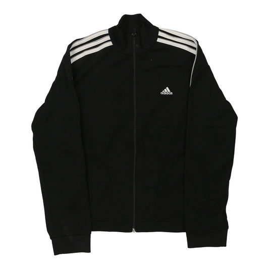 Vintage Adidas Track Jacket - Medium Black Polyester