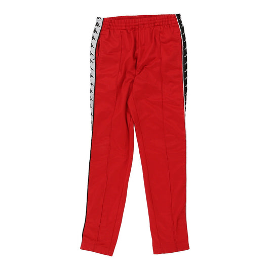 Vintage Kappa Tracksuit - Small Red Polyester