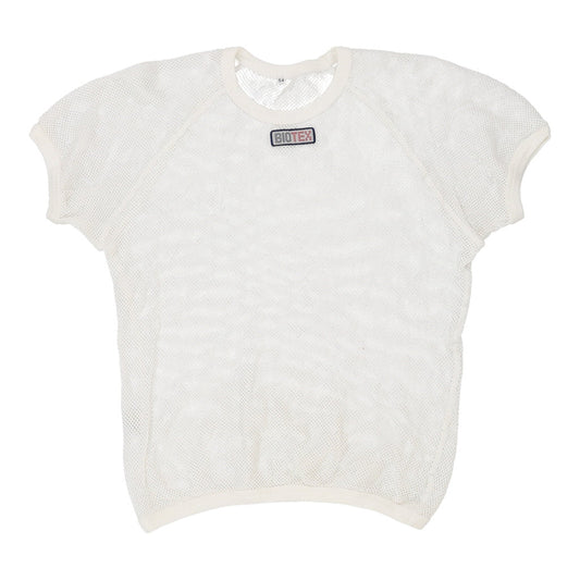 Vintage Biotex Mesh Top - Small White Cotton