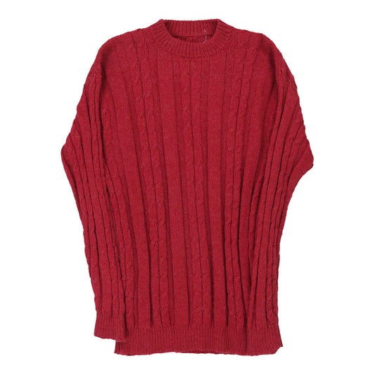 Vintage red Unbranded Jumper - womens medium