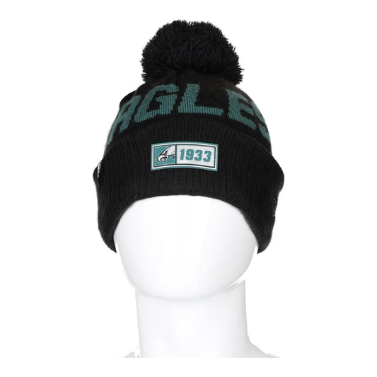 Vintage black Philadelphia Eagles New Era Beanie - mens no size