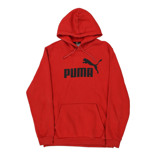 Vintage red Puma Hoodie - mens small