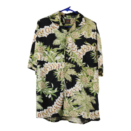 Vintage Route 66 Floral Hawaiian Shirt - Medium Multicoloured Viscose Blend
