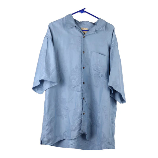 Vintage Jos. A. Bank Hawaiian Shirt - 2XL Blue Viscose Blend