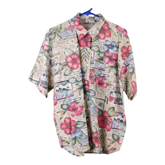 Vintage Capacity Floral Hawaiian Shirt - Large Multicoloured Viscose Blend