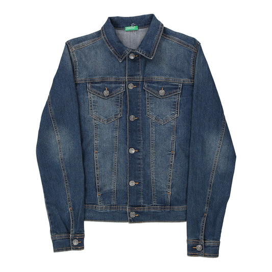 Vintage blue Age 12 Benetton Denim Jacket - girls medium