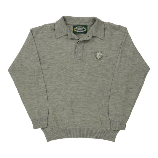 Vintage grey D'Amico Rugby Shirt - mens medium