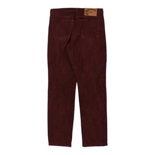 Vintage burgundy Just Cavalli Trousers - womens 34" waist
