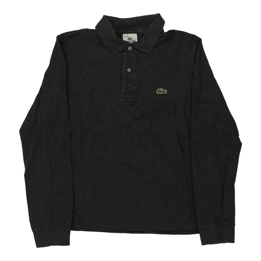 Vintage grey Lacoste Long Sleeve Polo Shirt - mens small