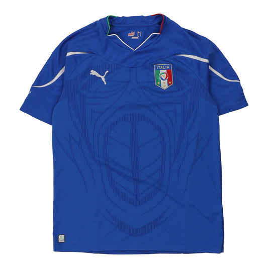 Vintage blue Italia Puma Football Shirt - mens large