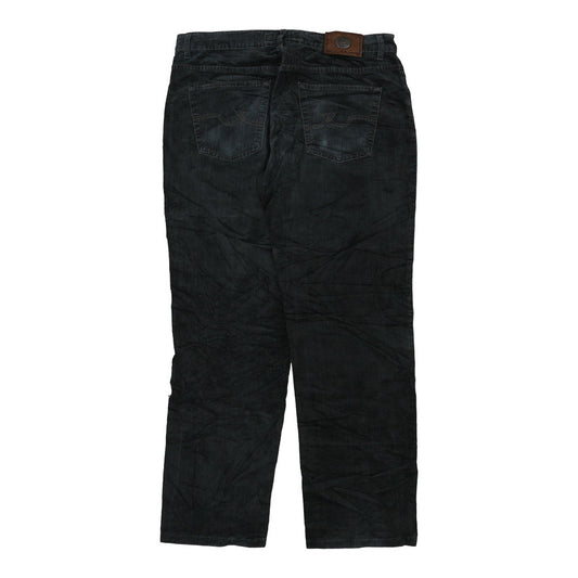 Vintage grey Trussardi Cord Trousers - mens 34" waist