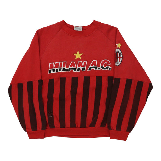 Vintage red A.C. Milan Le Felpe Dei Grandi Club Sweatshirt - mens small