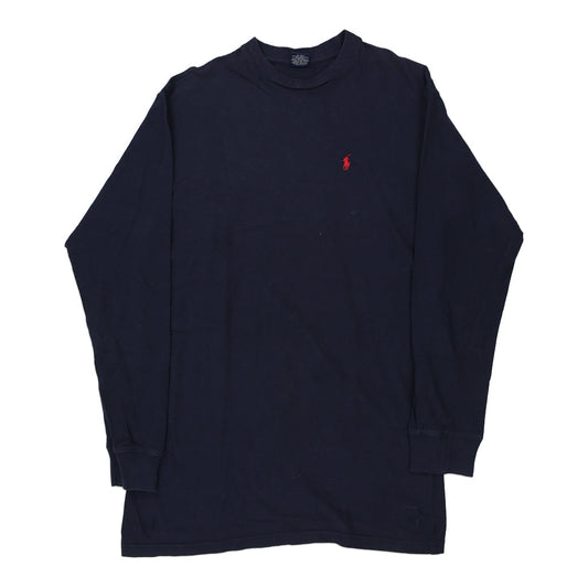 Vintage Ralph Lauren Long Sleeve T-Shirt - XL Navy Cotton