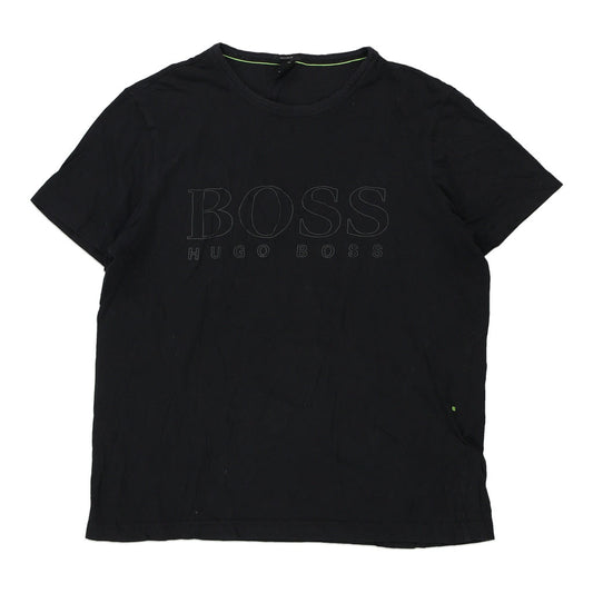 Vintage Boss T-Shirt - Small Black Cotton