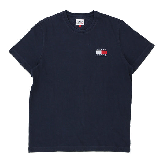 Vintage Tommy Jeans T-Shirt - Medium Navy Cotton