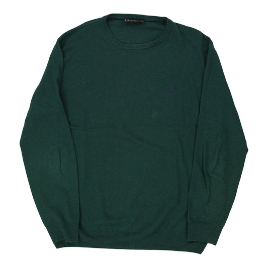 Vintage Fred Perry Jumper - 2XL Green Wool