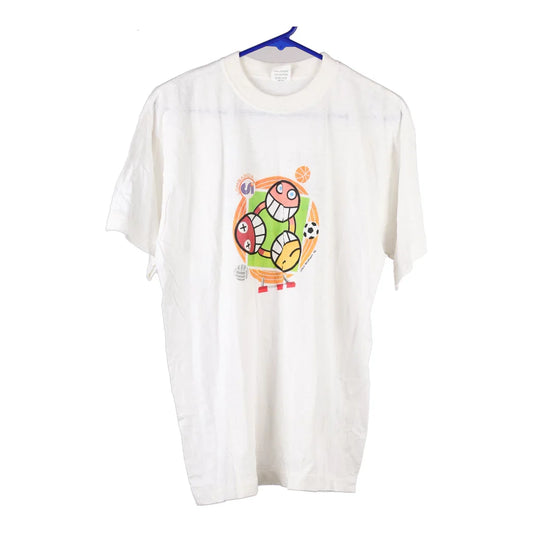 Vintage white Royal Marines T-Shirt - mens medium