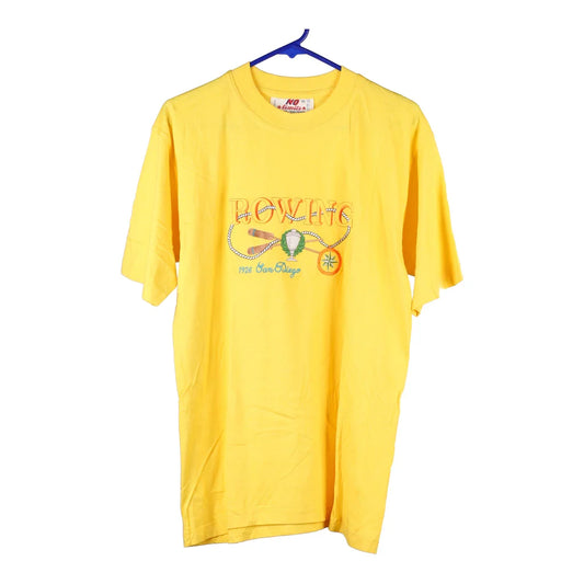 Vintage yellow Rowing No Limits T-Shirt - mens medium