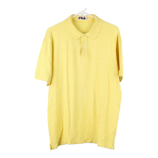 Vintage yellow Fila Polo Shirt - mens large