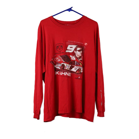 Vintage red Kasey Kane Nascar Long Sleeve T-Shirt - mens xx-large