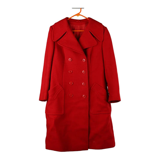 Vintage Unbranded Coat - Medium Red Wool Blend