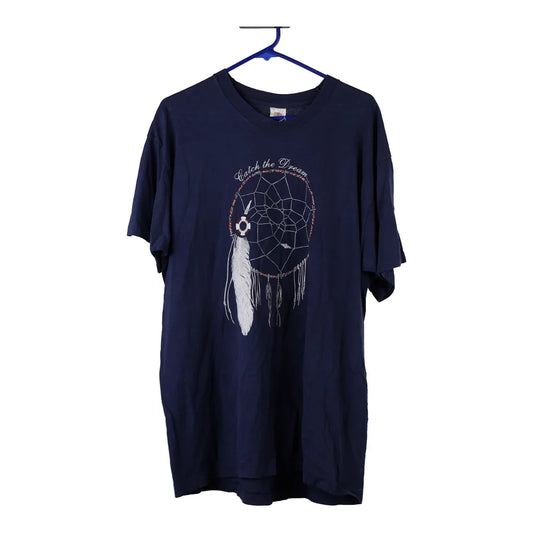 Vintage navy Made in USA Fruit Of The Loom T-Shirt - mens x-large