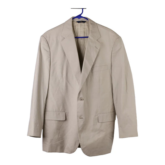 Vintage Unbranded Blazer - XL Beige Wool Blend