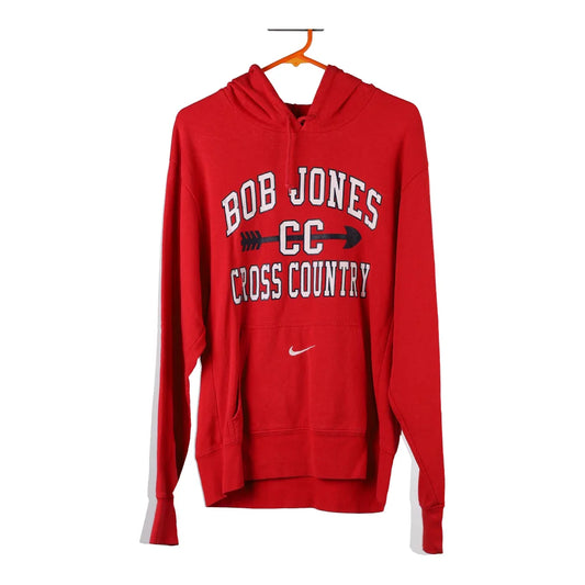 Vintage red Bob Jones Cross Country Nike Hoodie - mens small