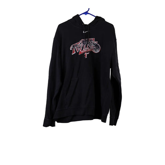 Vintage black Twins Nike Hoodie - mens x-large
