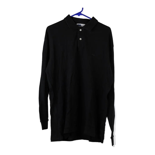 Vintage black Fila Long Sleeve Polo Shirt - mens large