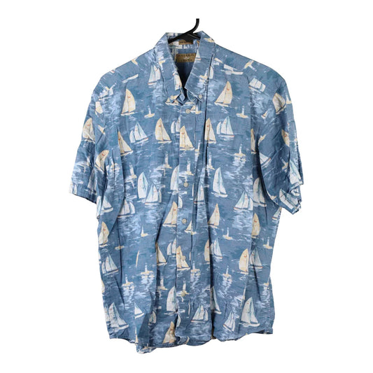 Vintage blue Natural Issue Short Sleeve Shirt - mens large