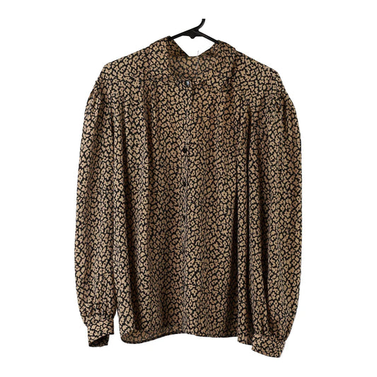 Vintage brown Unbranded Patterned Shirt - womens large